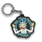 South Coast Jewellery Rick and Morty Keyring Keychain Bag Pencil Case Charm Pendent Zip Accessory Dub Wubba Lubba