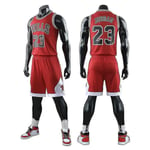 Chicago Bulls Jordan Jersey No.23 Basketball Uniform Set för vuxna zV - Perfet RedXXXL (175-180cm)