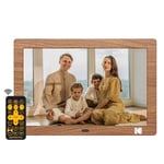 KODAK Cadre Photo Numérique 8 Pouces, Cadre Numérique Photo sans WiFi avec Télécommande, Cadre Numérique Électronique avec Écran HD IPS, Images/Vidéos/Lecteur de Musique, Mise en on/Off Automatique