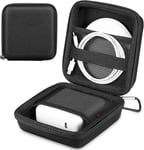 Sac de rangement pour disque dur, étui de rangement pour disque dur, organiseur électronique pour MacBook Air/Pro, câbles USB, cartes SD, disque dur, e-book, Kindle, iPad, banque d'énergie (noir)