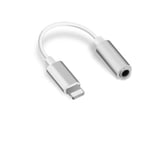 IPhone 7 Lightning à 3,5 mm adaptateur Jack écouteur, Alliage 8pin Lightning à Audio 3,5 mm femelle Aux câble pour iPhone 7 7plus (Sliver)