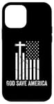 iPhone 12 mini God Save America Sign,God American Flag Jesus Save America Case