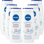 6 x Nivea Creme Protect Shower Gel 250ml