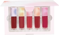 Fat Oil Lip Gloss, Lip Gloss Set 5 Colors, 5Pcs Long-Lasting Nourishing Big Brus