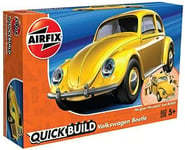 Christmas J6023 Quick Build VW Beetle Model Vehicle Toy Yellow Air Fix QUICK Uk