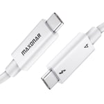 [Certifié Intel] Câble Thunderbolt 4 2M Câble Tb4 Usb 4,40Gbits/100W,8K@60Hz,5K@60Hz,Dual Vidéo 4K Compatible Pour Moniteur,Mac Studio,Écran Studio,M1 M2 Macbook Air,Ssd,Egpu,Stati[YIN145236]