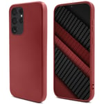 Moozy Lifestyle. Coque en silicone pour Samsung S23 Ultra, rose vintage – Coque légère en silicone liquide avec finition mate et doublure en microfibre douce, coque en silicone de qualité supérieure - Neuf