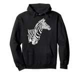 Cute zebra head in the Sahara Children Men Women Zebra Pullover Hoodie