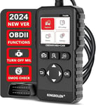 KINGBOLEN YA200 OBD-II Diagnostic Français,OBD-II Scanner Lecteurs pour Lire et Effacer Les Codes de Voyant Moteur/Erreur Outil Diagnostic Auto de OBD-II/EOBD avec Test EVAP et Capteur O2