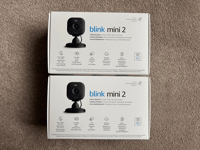 Blink Mini 2 Plug-In CCTV Smart Security Camera - Black **Brand New** Qty: 2