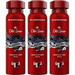 Old Spice Deodorant Body Spray Men Night Panther 150ml - Pack of X3