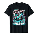 Merry Christmas Festive Slasher Candy Cane Menace T-Shirt