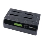 StarTech.com Duplicateur et Effaceur de Disques Durs à 4 baies, Cloneur/Copieur Autonome de HDD/SSD 1:3 SATA, Station d'Accueil USB 3.0 - eSATA vers SATA, Duplicateur de Disques Durs (SATDOCK4U3RE)