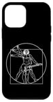 Coque pour iPhone 12 mini Chemise Guitare Da Vinci Homme Vitruvien Joueur de Guitare Musiciens