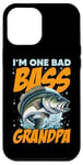 iPhone 12 Pro Max I'M ONE BAD BASS GRANDPA, for the fishing grandfather Case