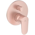 Ideal Standard Cerafine O A7350RO Mitigeur de bain encastré avec rosace 16,3 x 16,3 cm Rose