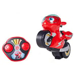 TOMY Ricky Zoom Télécommande Turbo Trick Ricky, Figures d'action pour garçons, Moto pour enfants fait des roues et des cascades de 360 degrés, Jouets de moto pour enfants pour garçons et filles de 3 ans +