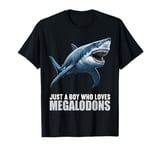 Just a Boy who loves Megalodons. Megalodons Megalodon T-Shirt