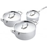 Scanpan Fusion 5 - 3-delars kastrullset 2 l, 3,7 l, 5,2 l