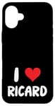 Coque pour iPhone 16 Plus I Love Ricard - Cœur