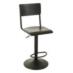 Tabouret de Bar en Bois "Mauricio" 105cm Noir