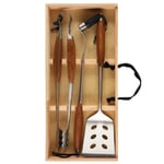 Mustang Grillaussarja Grilling Set Puinen Laatikko 3kpl