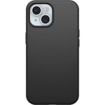 OtterBox iPhone 15, iPhone 14, and iPhone 13 Symmetry Series Case - BLACK, snaps to MagSafe, ultra-sleek, raised edges protect camera & screen