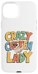 Coque pour iPhone 15 Plus Crazy Chicken Lover Hen Mom, Farm Fresh Eggs Farmer