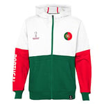 Official FIFA World Cup 2022 Side Panel Hoodie, Youth, Portugal, Age 12-13 Red/Grey