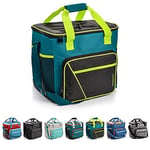 Sac Isotherme 30L - Sac Isotherme Idéal pour Le Camping Tour Pique-Nique Festival - Sac à Lunch Sac de Rangement Alimentaire Sac de Pique-Nique Vacances Grillades (Vert, 30L)