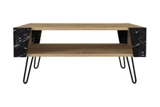 Soffbord Arrien 90 cm - Natur/Svart