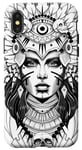 iPhone X/XS Aztec Warrior Queen Blackwork Tattoo Flash Case