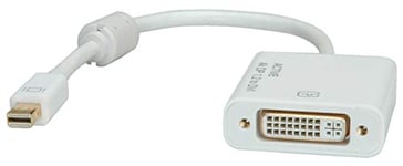 Roline 12033137 4K2K Mini DisplayPort Male to DVI Female Adapter White