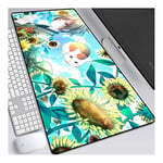 ITBT Natsume Yuujinchou Tapis de Souris XL 700x300mm Hydrorésistant Anime Mouse Pad Grand Tapis de Souris Gamer avec Base en Caoutchouc Anti-Glissant Surface Texturée pour Ordinateur et PC,B