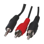 Stereo Cable Jack 3.5 mm Male to 2 x RCA Male 1.2 meters