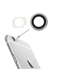 Lentille caméra arrière avec contour iPhone 6 Plus et 6S Plus - Argent