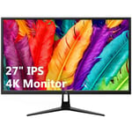 Z-Edge Écran PC 27'' IPS 4K UHD (3840x2160), FreeSync, Moniteur Bureau 16:9 LED Avec HDMI Câble, 60 Hz, HDMI*2 &DP &USB, Inclinaison Réglable, 300cd/m², Couleurs Ultra Réalistes &Cadre Ultra Slim,VESA