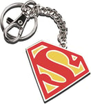 Noble Collection Superman Classic Badges Colored Keychain with Lobster Clock, DC Comics