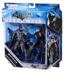 ARKHAM CITY BATMAN & CATWOMAN 6" video game toy figures set, joker DC comics