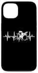 Coque pour iPhone 13 Batterie de musique ECG Heartbeat Band Drum Kit