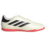 adidas Unisex Copa Pure II Club Indoor Boots Sneaker, Ivory/core Black/Solar red, 13 UK