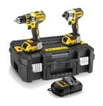 Dewalt VERKTØYSETT 18V XR KOMPAKT SLAGDRILL &amp; SLAGTREKKER Komplett