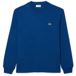 T-shirt Lacoste  T-SHIRT  BLEU MANCHES LONGUES EN JERSEY DE COTON