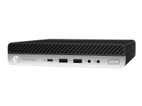 HP ProDesk 600 G5 - Mini desktop Core i5 9500T / 2.2 GHz RAM 8 GB SSD 256 NVMe UHD Graphics 630 GigE Win 10 Pro 64-bit skærm: ingen tastatur: hollandsk/engelsk