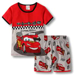 Barn Pojke Flicka Superhjälte Kortärmad T-shirt Shorts Set Sommar Outfit Lightning McQueen 2-3 Years