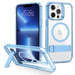 BENTOBEN for iPhone 13 Pro Max Case Magnetic, [Compatible with Mag Safe], Phone Case for iPhone 13 Pro Max with Stand, Camera Protective Clear Slim Bumper Shockproof Cover for iPhone 13 Promax Blue