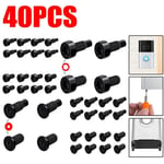 40pcs/set Black Ring Doorbell Screws  Doorbell Accessories