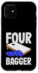 Coque pour iPhone 11 Planche Four Bagger Cornhole Fun Sport Vibes