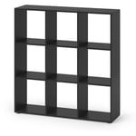 Vicco - Meuble de rangement cube Nove, Noir, 104 x 108 cm