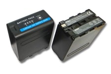 vhbw 2x Batterie compatible avec Sony Hi8 CCD-TR300, CCD-TR3, CCD-TR215, CCD-TR200, CCD-TR1 caméra vidéo caméscope (10400mAh, 7,4V, Li-ion)